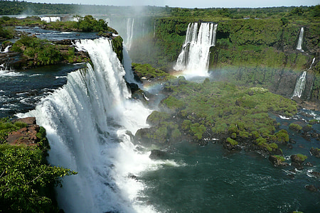 Iguazu, Brésil, wass, force de la nature, chutes d’Iguazú, chute d’eau, rivière