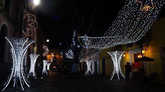 lumières, Christmas, décoration