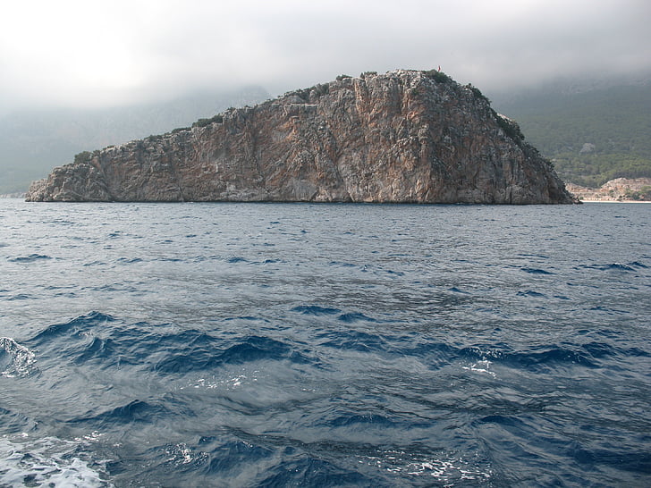 jūra, sala, kraštovaizdžio, banga, Turkija, Marina, kelionė