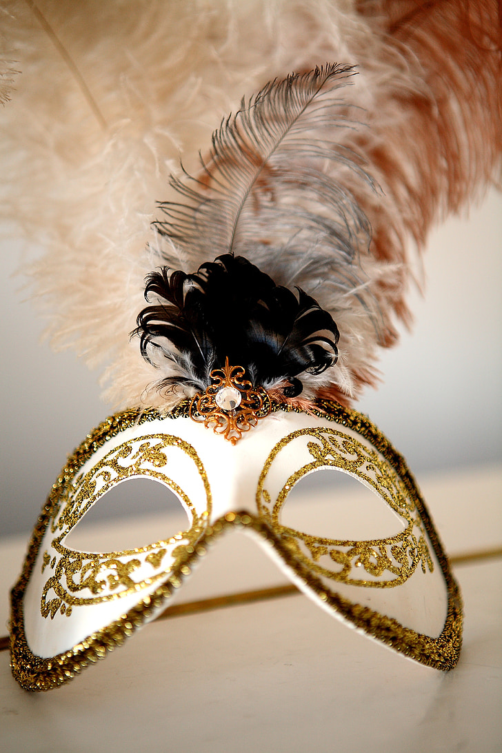 maske, penn, fancy, karneval
