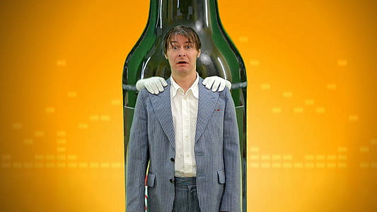 human, man, bottle, beer bottle, move, alcohol, beer