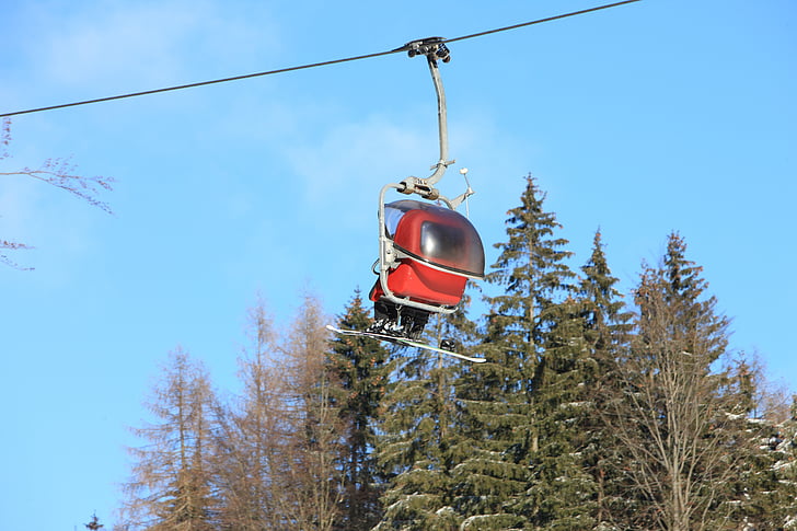 ski lift, Ski, skiløb, vinter, vintersport, sne, backcountry skiiing