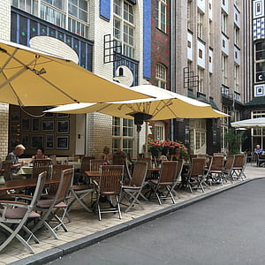 kafeteria, terrasse, Berlin, Street, byen