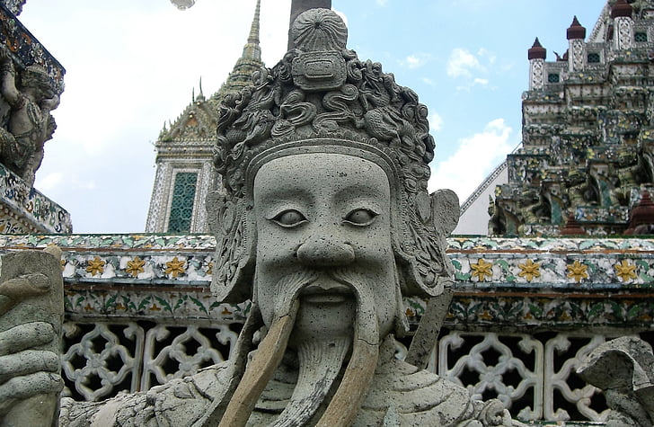 twarz, Świątynia, wąsy, Tajlandia