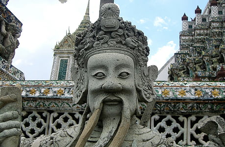 лицето, храма, мустаци, Тайланд