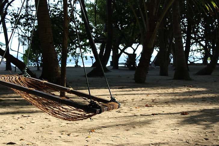 maldives, island, hammock, summer, beach, holiday, dream holiday