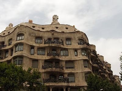 Gaudi, clădire, Barcelona, urban, arhitectura