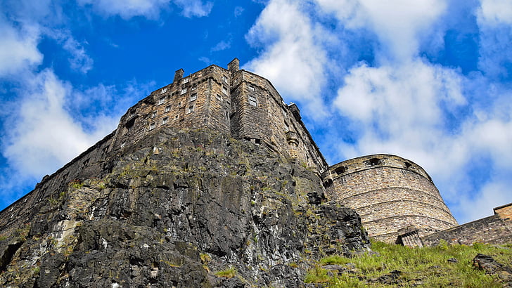 Escócia, Inglaterra, Edinburgh, Castelo, Fortaleza, Historicamente, locais de interesse