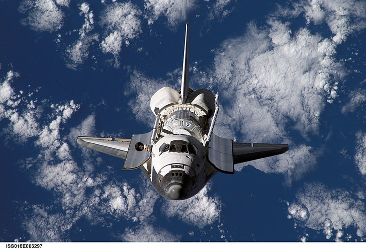 transbordador espacial, descobriment, cosmos, terra, vaixell, Estació Espacial Internacional, ISS