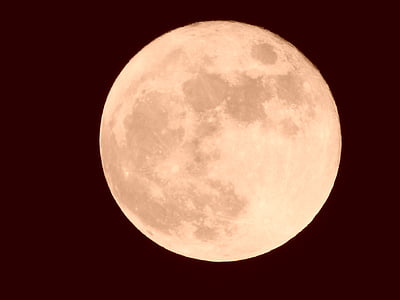 prirodni, zvjezdano nebo, mjesec, noć, pun mjesec, Astronomija, površinu mjeseca