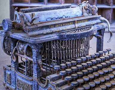 skrivemaskin, Vintage, Vintage skrivemaskin, antikk, gamle, brev, Office