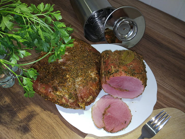 szynkowar, daging, piring, Makanan, gourmet, makan malam, Makanan
