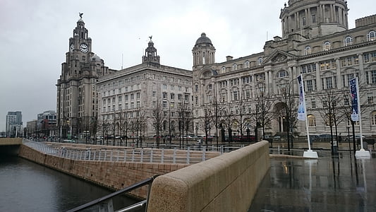 Liverpool, edificio, arquitectura, Turismo, lugar famoso, escena urbana