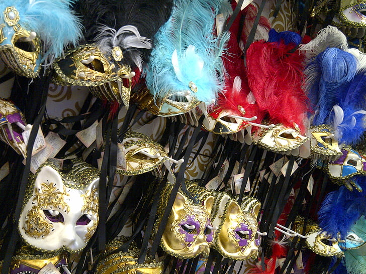 carnival, masks, mask, party, costume, festival, masquerade