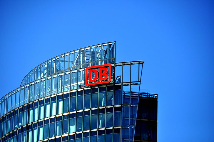 Deutsche bundesbahn, logotipo, Brasão de armas, Casa, edifício, Berlim, arranha-céu