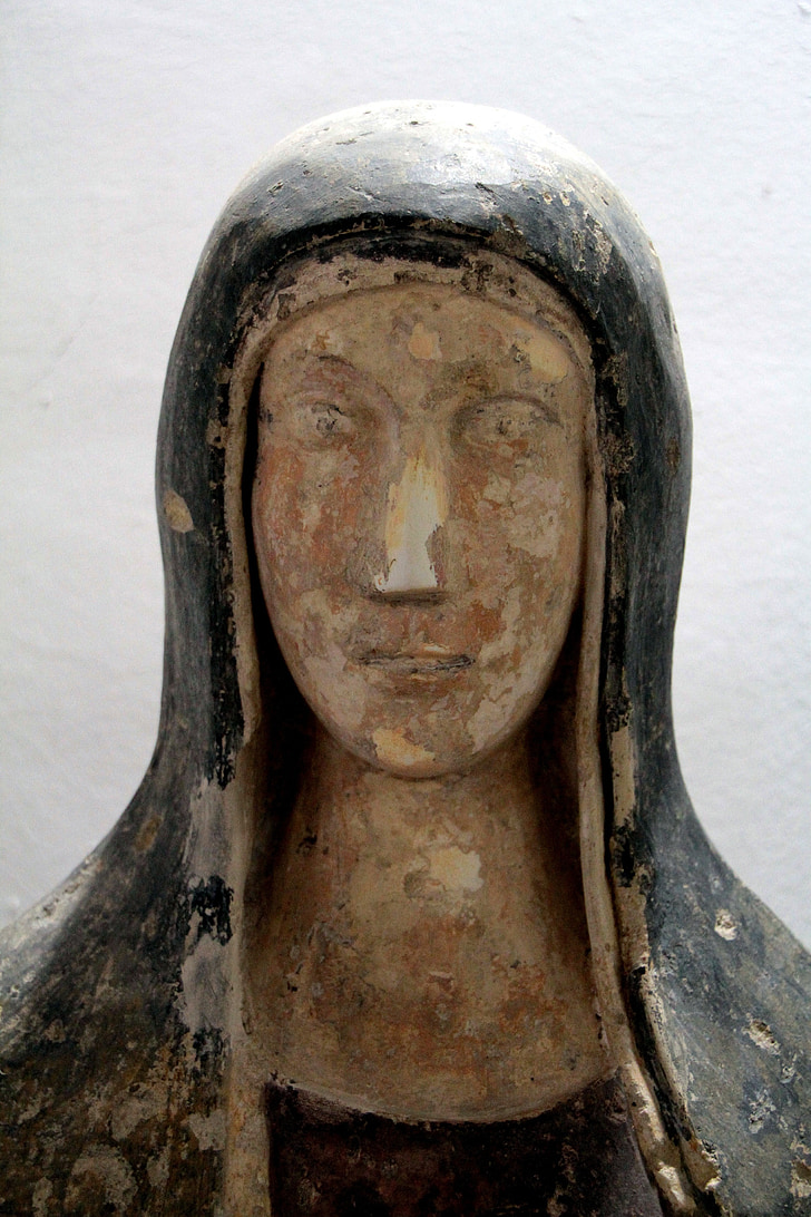 cabeza, estatua de, Santa, Madonna, Iglesia, Santo, Santa Madre