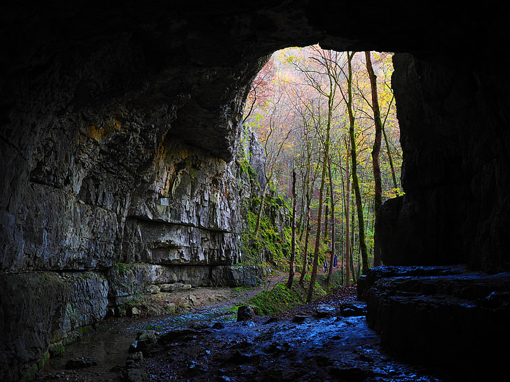 Falkensteiner печера, Печера, печери портал, Баден-Вюртемберг, Швабський alb, могила парковку, погано Ураху