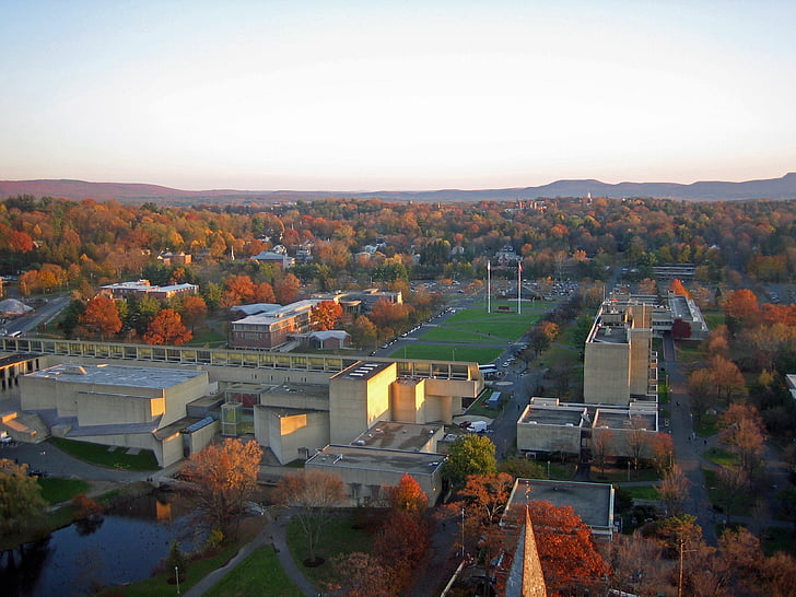 Massachusetts, Université, école, umass, Amherst, campus de, football