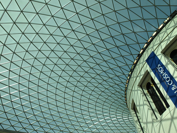 British museum, Dome, geometri