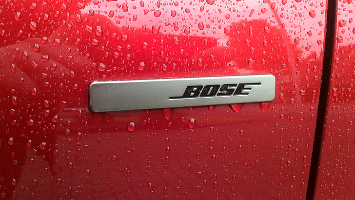 bil, Bose, rød, navneskiltet, DROPS, kjøretøy, postboks