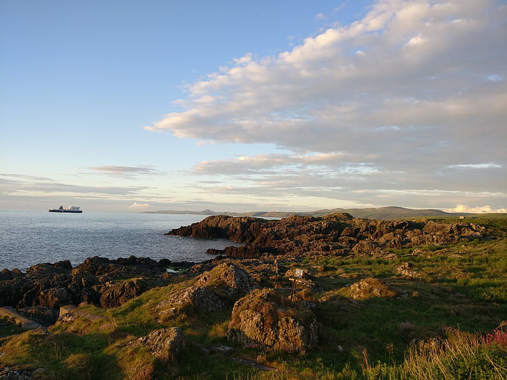 Szkocja, Corsewall latarnia morska, Stranraer, morze