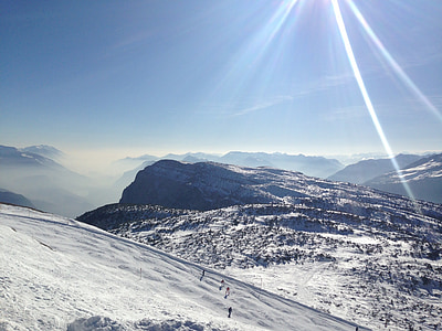 snijeg, skijanje, bijeli, pahuljice, Mraz, Zima, snowboard