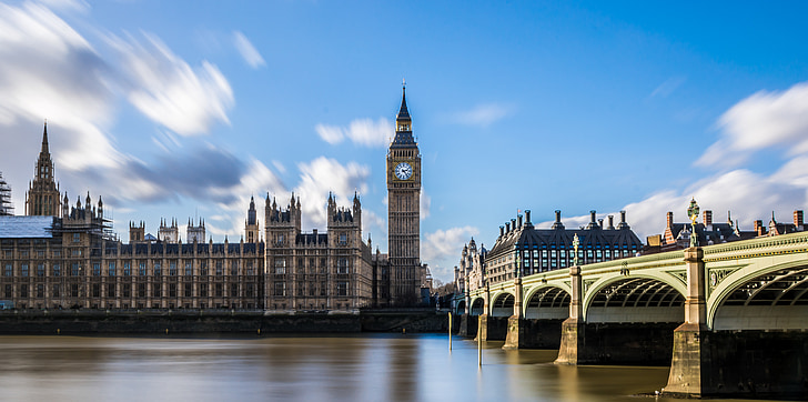 Westminster, London, Parlament, óra, Landmark, turizmus, Nagy-Britannia