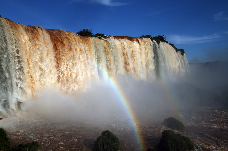 Iguazu Falls, vodopády, Brasil, voda, jih, Amerika, krajina