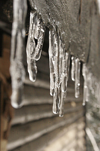 zimowe, lód, Sopel, mrożone, Boże Narodzenie, grudnia, zimno