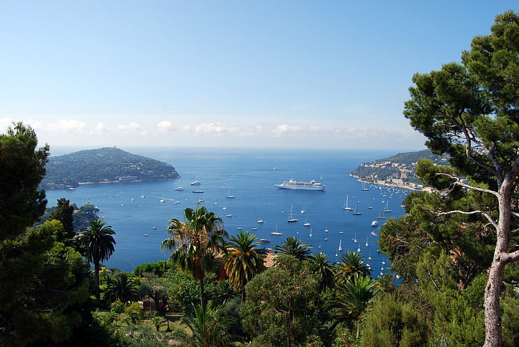 mar, verde, Côte d ' Azur, de la nave, barcos, barco, agua