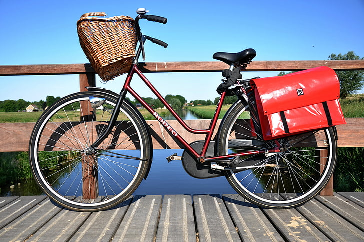velosipēdu, dāmu velosipēdu, Riteņbraukšana, Transports, velosipēds, cikls, velosipēdu somas