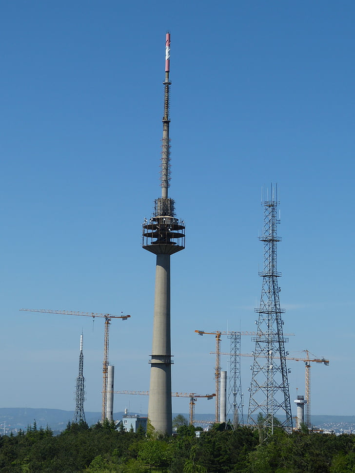 antenos, bokštas, Mobilusis telefonas, telekomunikacijų, siųsti, stiebo, perdavimo bokštas
