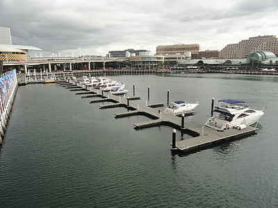 båtar, Sydney, hamnen, båt, motorbåt, motorbåt, båtliv