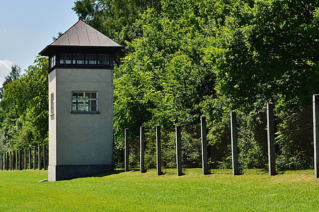 Konzentrationslager, Dachau, Vakttornet, historia, Memorial, KZ, grym