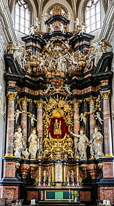 Igreja, altar, arquitetura, anjo, arte, barroco, Jesus