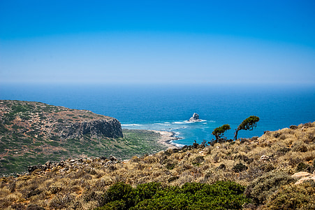 Creta, Playa, mar, las piedras, el sol, tiempo en, días de fiesta