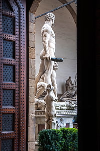 Palazzo della signoria, Firence, Italija, deluje, umetnost, spomenik, Zgodovina