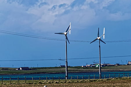 Wind, Turbinen, Energie, macht, Strom, Umgebung, Alternative