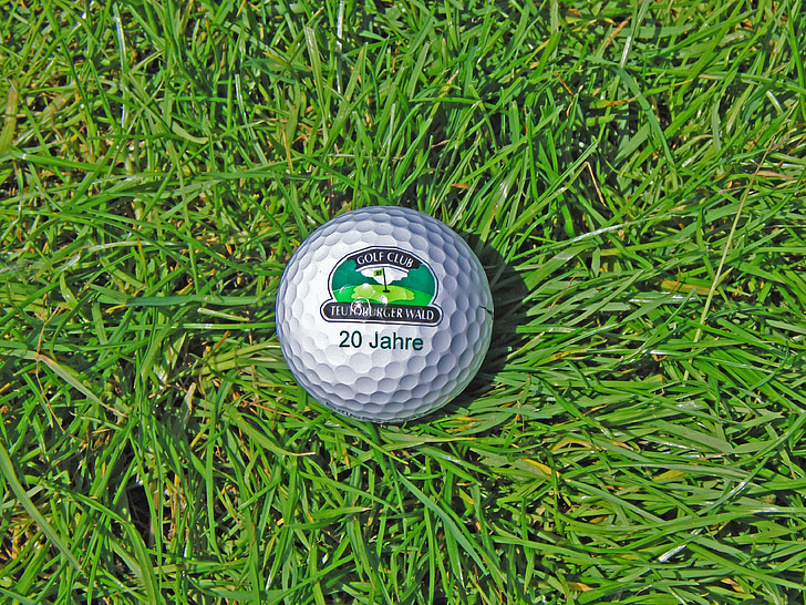 balle de golf, Golf, Ball, Rush, herbe, sur, jeu de golf