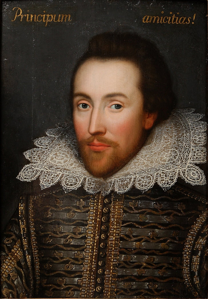 William shakespeare, poeta, escritor, pintura, Retrato, hombre, históricamente