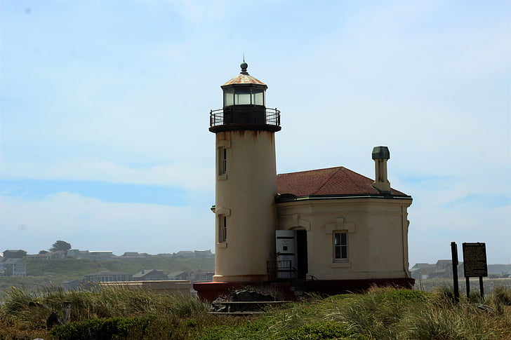 Lighthouse, Oregon, Utomhus, tornet, resor, arkitektur, Sky