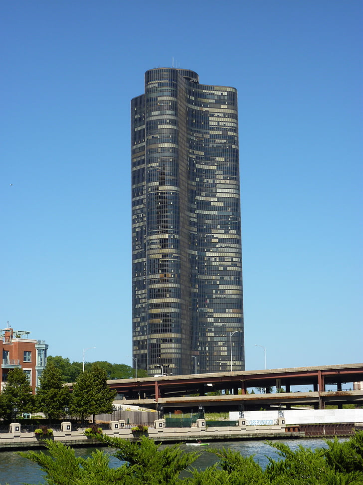 Chicago, skyskrapor, USA, USA, arkitektur, inbyggd struktur, Urban scen