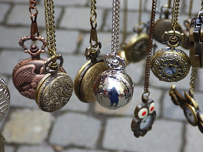 hodinky, hodinky, ozdoby, šperky, Ornament, reťazec, Gold