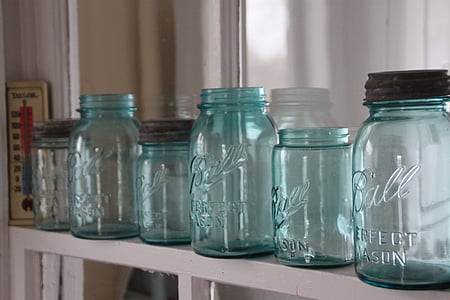 mason jars, farm house, rustic, country, farm, house, rural