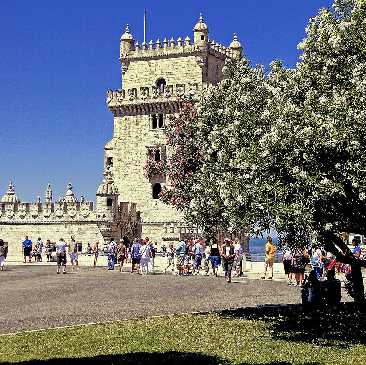 Wieża Belém, Belem, Lizbona, rzekę Tag, styl, Architektura, wieże