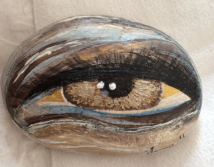 stone, eye, ögonsten, art, craft, handmade