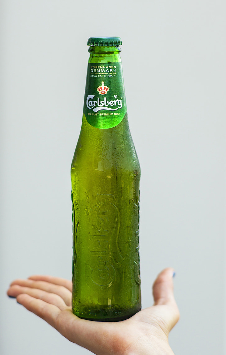 Μπίρα, μπουκάλι, κρύο, πράσινο, μακροεντολή, Νυχτερινή ζωή, κουζίνα