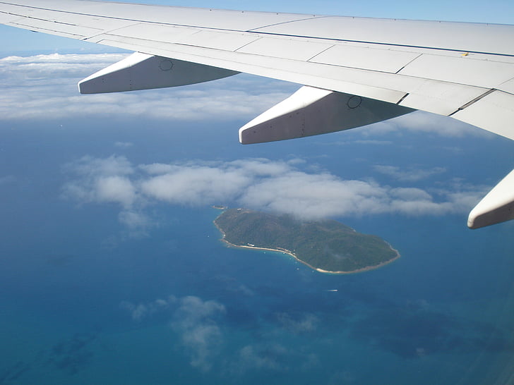 lėktuvo sparnas, sala, Australija