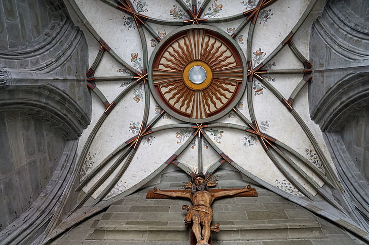 blanket, münster, church, architecture, built structure, ceiling, low angle view