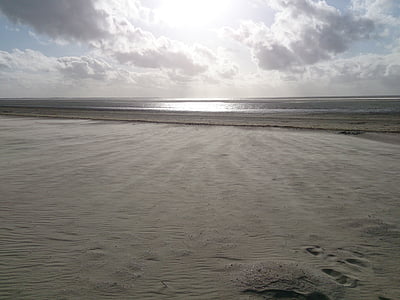 παραλία, Άμμος, Άνεμος, στη θάλασσα